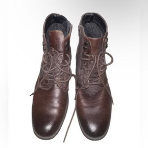 Robert Wayne lace up leather Boots | size:11